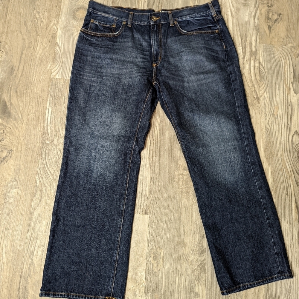 Sonoma Mens Life + Style Relaxed 42x30 100% Cotton‎ med wash